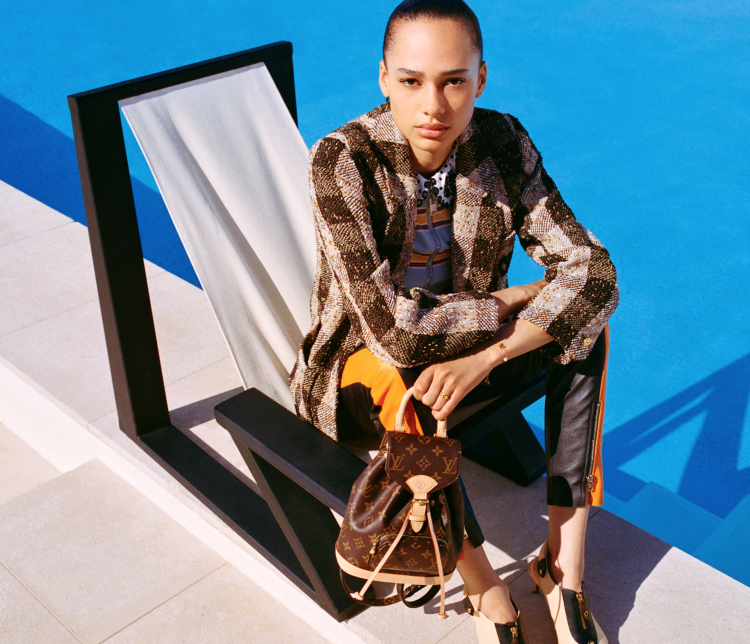 Stylish girls’ carry-on backpack, LV Montsouris Mini, will definitely turn heads